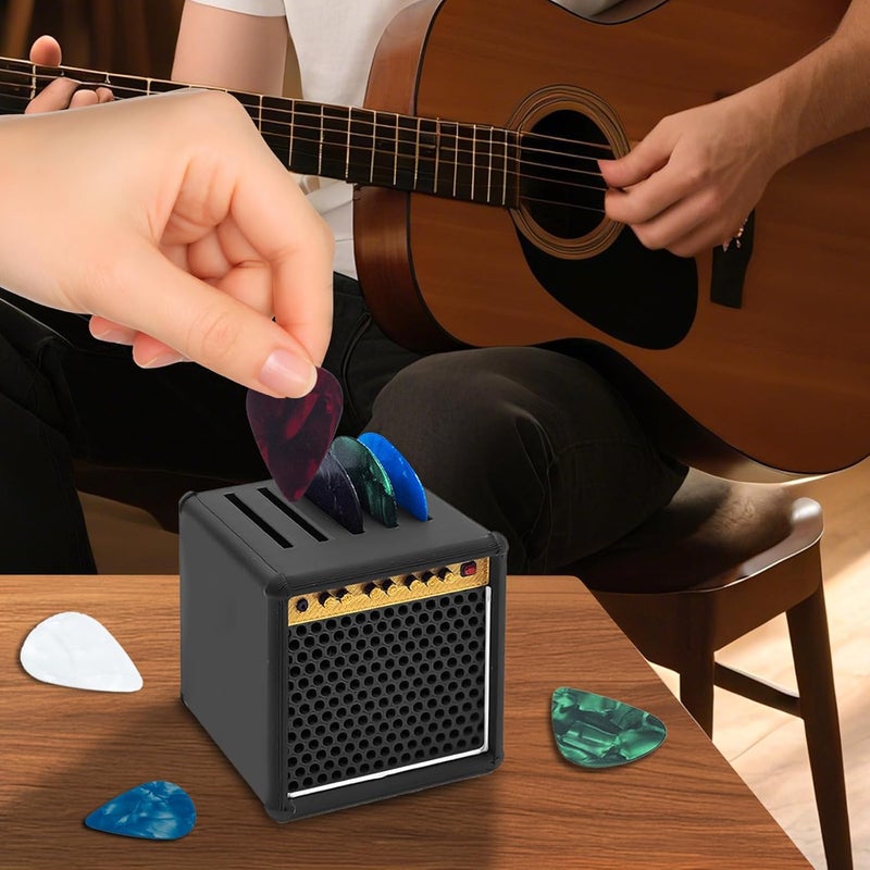 KCMOSGI Guitar Picks Holder Box, Amp Pick Holder with 5 Guitar Picks, Guitar Pick Box for Guitar, Bass, Ukulele - Image 5